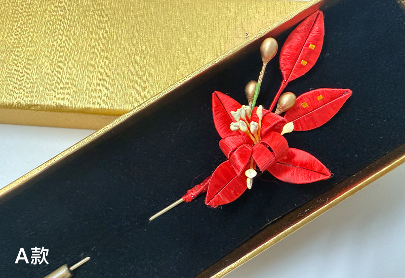 傳統紅春仔花(玉蘭花) 夾 / 胸針 / 髮梳